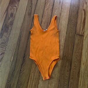 Orange Zara bodysuit